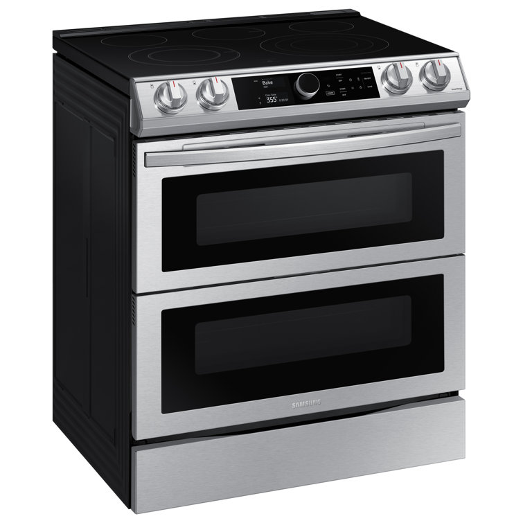 Samsung 30" 6.3 cu. ft. Smart SlideIn Electric Range with Flex Duo
